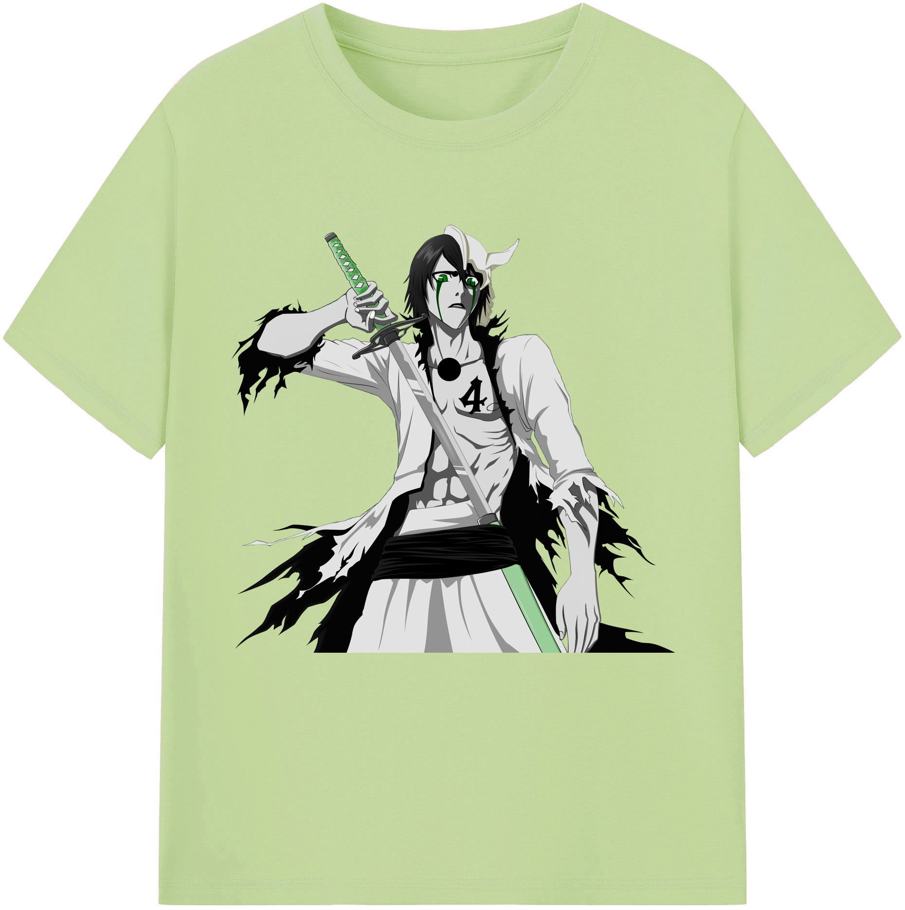 （画像用） ブリーチ ウルキオラ·シファー BLEACH Ulquiorra cifer 綿100％半袖Tシャツ（フロントプリント）